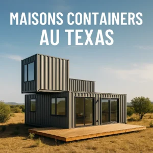 Maisons containers Texas en structure modulaire, adaptées au climat local et conçues pour un habitat durable
