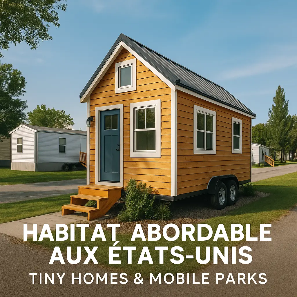 Habitat abordable aux États-Unis avec Tiny Homes modernes en pleine nature