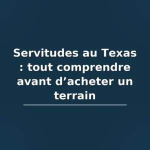 Servidões de terreno no Texas: imagem teaser "Servidões no Texas: tudo o que você precisa saber antes de comprar um terreno".