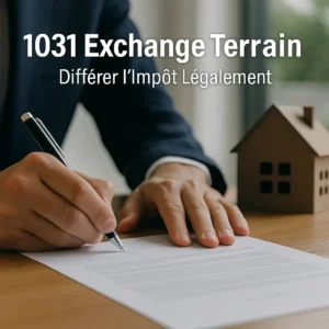 1031 exchange terrain – signature d’un document immobilier pour différer l’impôt légalement