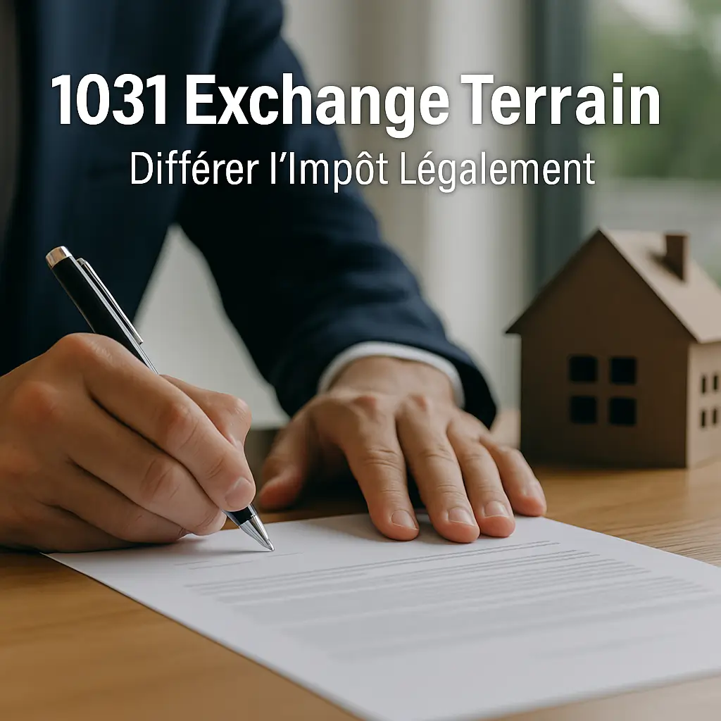 1031 exchange terrain – signature d’un document immobilier pour différer l’impôt légalement