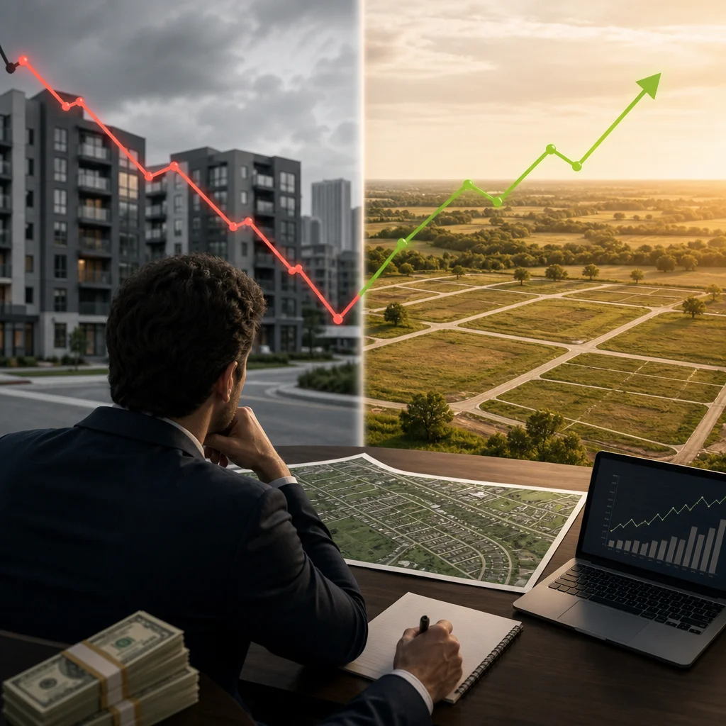 Allocation 100k$ : Pourquoi le foncier pré-aménagement surpasse le syndic locatif classique